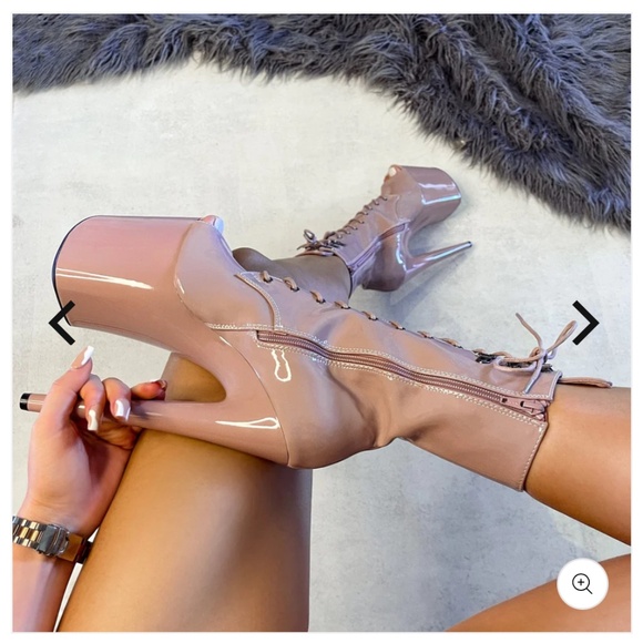 Hella Heels LipKit Open Toe Boot - Boujee - 8 INCH - Picture 4 of 10